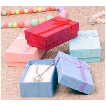 Love Color Printing Watch Paper Box, Bowknot Fashion Jewelry Box